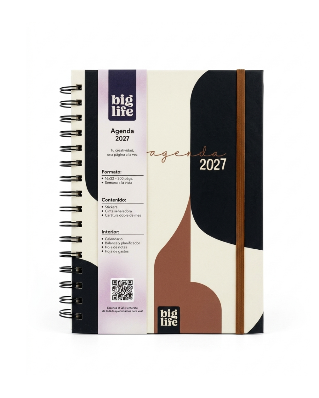 AGENDA N*7 SEMANAL C/ESP.16X22cm.GEO CHOCO BIG LIFE